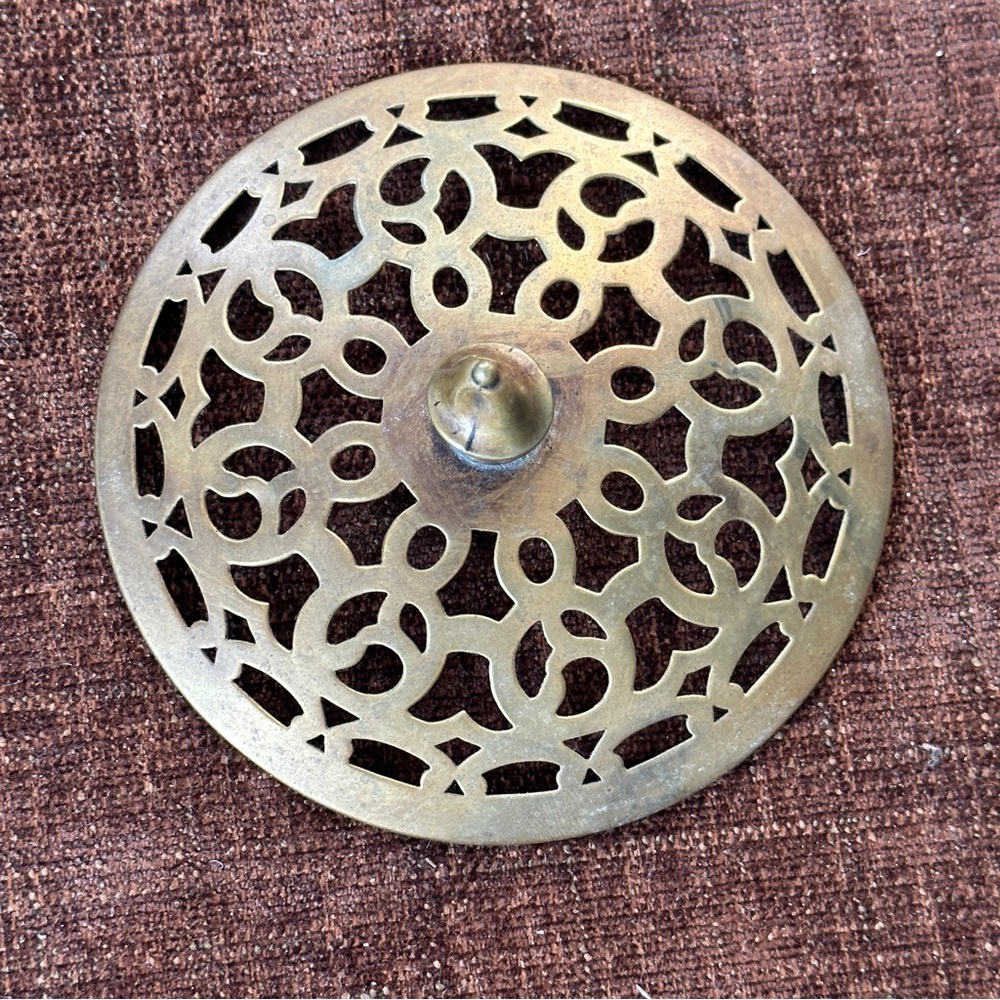 Sterling Silver Flower Arranger with Brass Screen - Picture 16 of 16